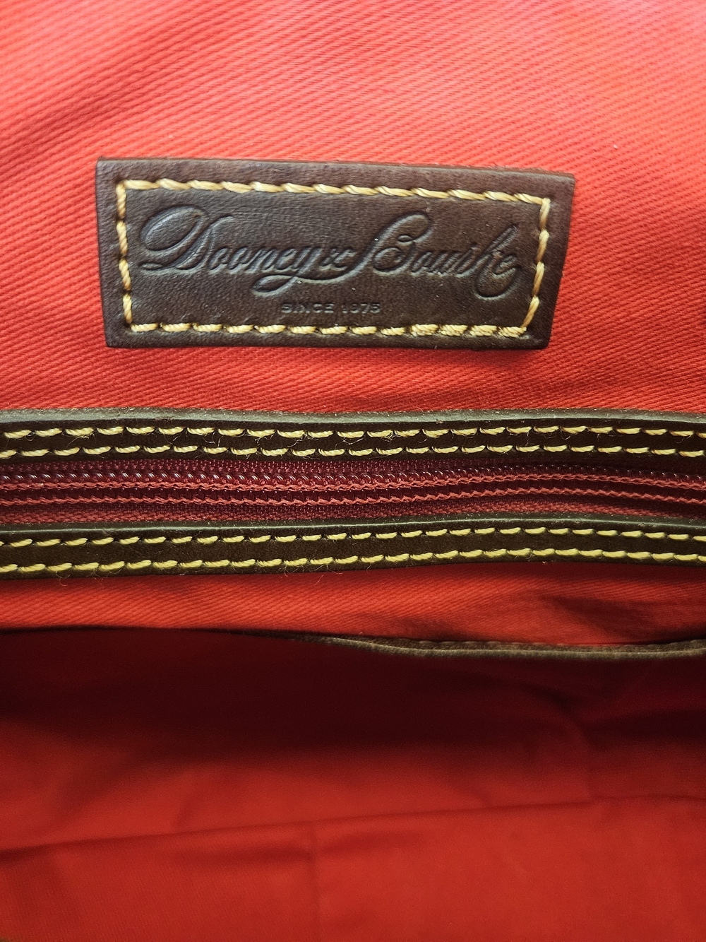 Dooney and Bourke Toledo Flourentine Medium Black Mail Satchel - Picture 9 of 11